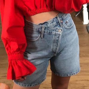 AGOLDE crossover shorts